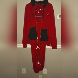 Red and Black Jordan Tracksuit